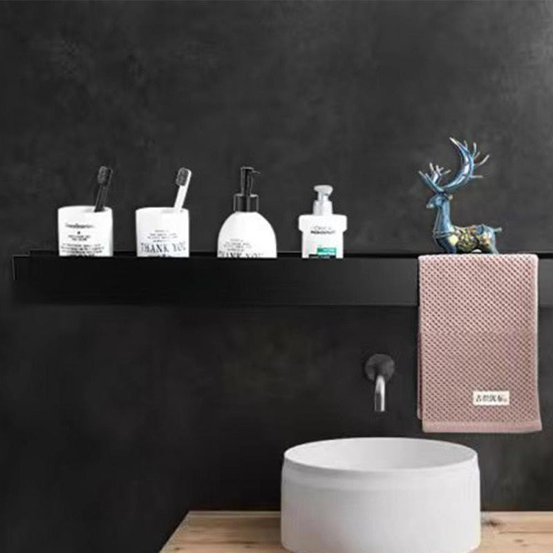 Bathroom Shelf Organizer Wall Mount Shower Shampoo Soap Cosmetic Shelves Kitchen Storage Rack Holder Bathroom Accessories