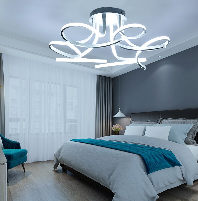 Modern Acrylic Led Ceiling Lights Art LED Ceiling Chandelier with APP remote For Living Room Bedroom Home Decoration lampadario