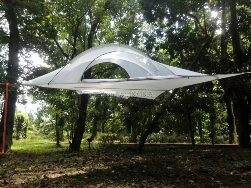 outdoor camping tent waterproof hammock tent with rain cover