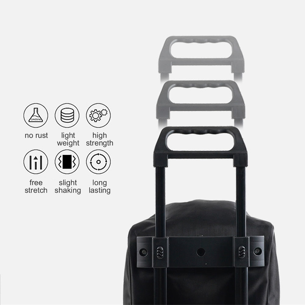 GNWXY Travel Trolley Bag With Wheels Rolling Light Large Capacity Travel Bag Folding Luggage Bags Weekend Tie Rod Suitcase Bag