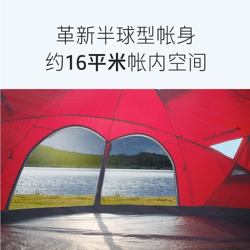 5-8-12 Outdoor Luxury Multi-Person Large Climbing Park Fishing Grassland Yurt Canopy Tent 1 Room With Big Space Gazebo