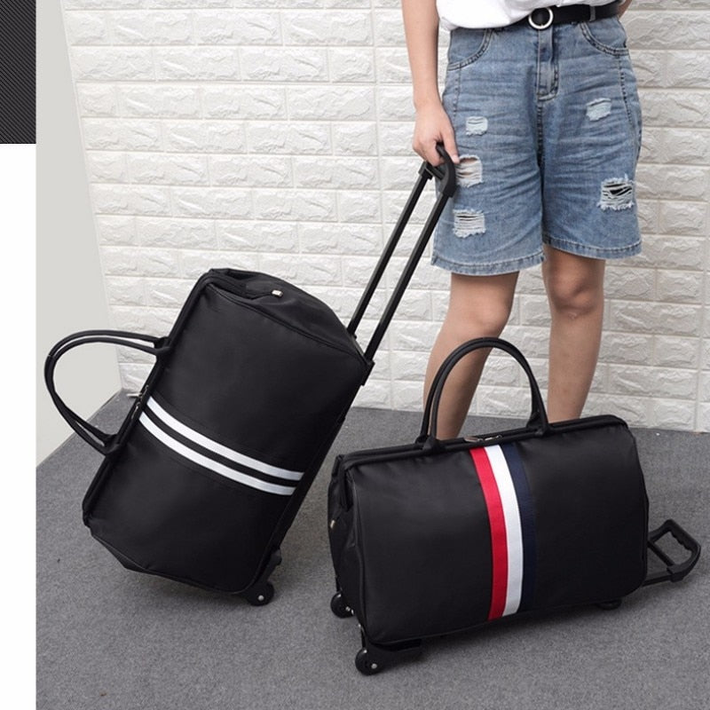 Trolley Bag Korean Version Travel Bag Luggage Bag Boarding Bag Men and Women Large Capacity Foldable