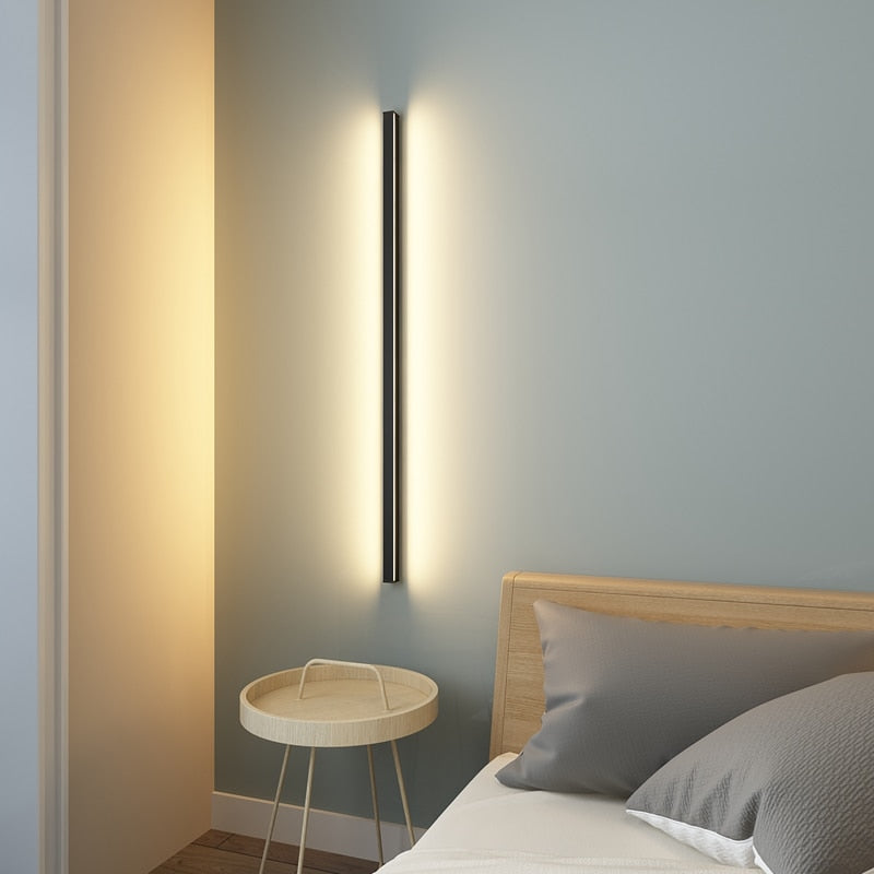 Nordic Minimalist Long Wall Lamp Modern Led Wall light Indoor Living Room bedroom LED Bedside Lamp Home Decor Lighting Fixtures