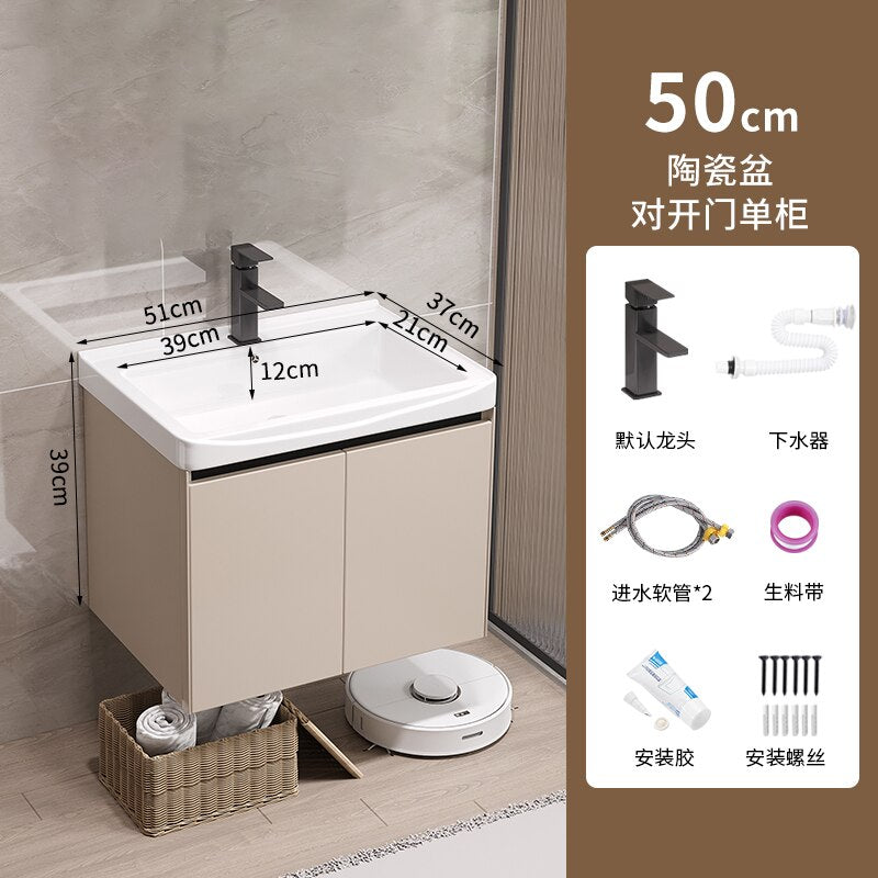 Modern Shelfs Bathroom Cabinet Display Metal Mirror Drawer Sets Bathroom Cabinet Storage Sink Armario Banheiro Home Furniture DQ