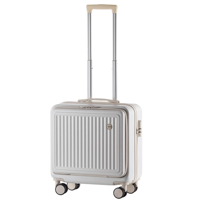 18 Inch Trolley Case Travel Suitcase Boarding Case Mini Password Box Suitcase Portable Universal Wheel Rolling Luggage Bag