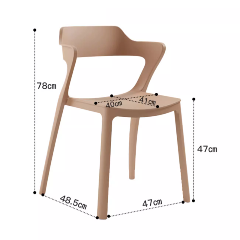 Arm Outdoor Nordic Dining Chairs Accent Plastic Kitchen Modern Office Chair Designer Luxury Ergonomic Sedie Home Furniture WKDC