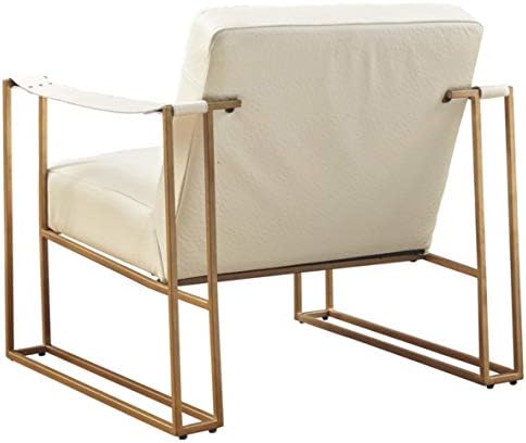 Eclectic Upholstered Accent Chair, Beige & Gold Sillas para barra de cocina Wooden chair Metal chair Outdoor dining chairs Desk