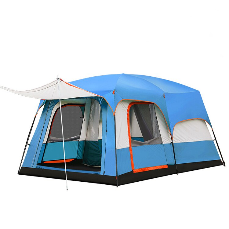 For 5-8 person Super-Large Luxury Two Bed Rooms, One Living Room Family Outdoor Camping Waterproof Tent Event Tent