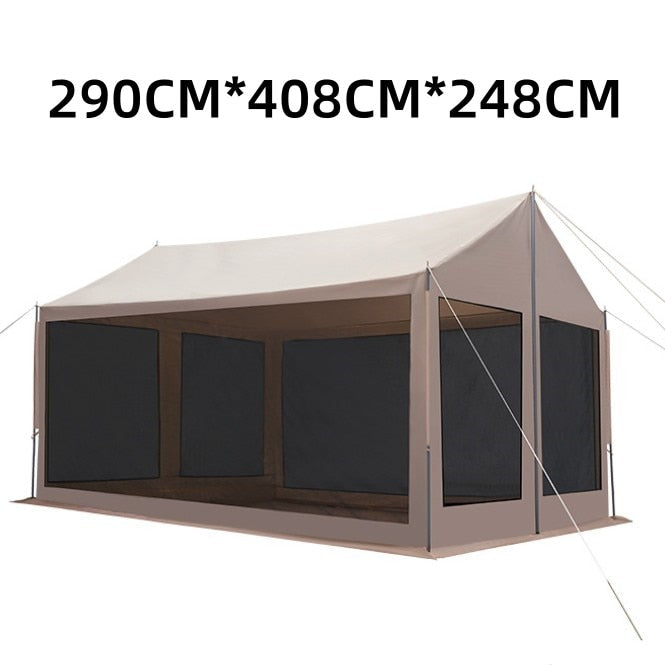 Outdoor Camping Light Luxury Tent 8-10 Person Outdoor Camping Tents Big Canopy Large Awning Pergola Tent