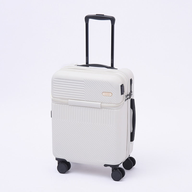 Travel Suitcase Carry on Luggage with Wheels Cabin Rolling Luggage Trolley Luggage Bag Men's Women Business Lightweight Luggage