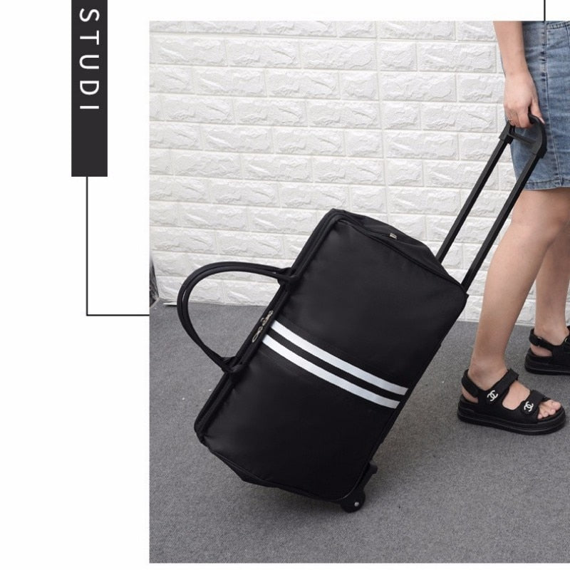 Trolley Bag Korean Version Travel Bag Luggage Bag Boarding Bag Men and Women Large Capacity Foldable