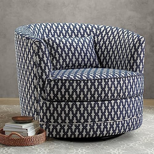 Swivel accent chair, Polyester, Navy Chair for dining table Plywood chair Wooden chair Metal chair Desk chair Sillas para barra